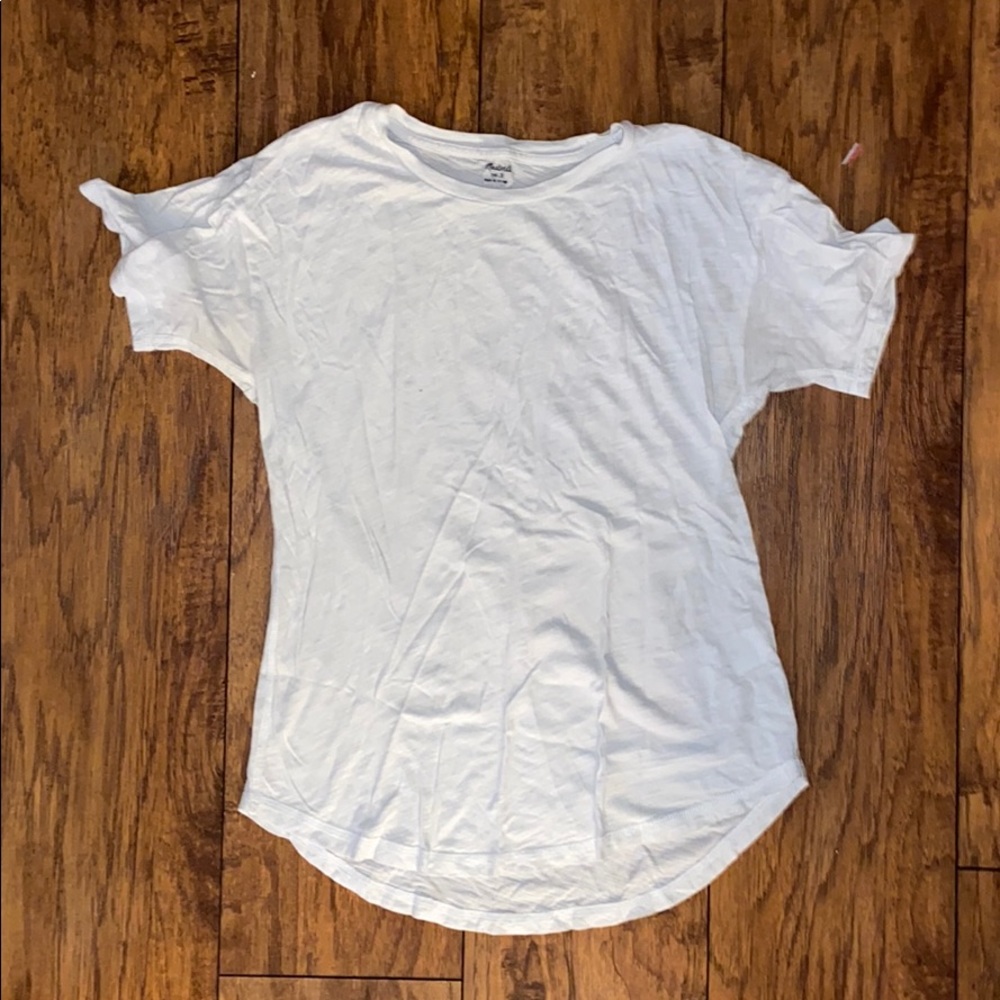 Madewell white crew neck t shirt